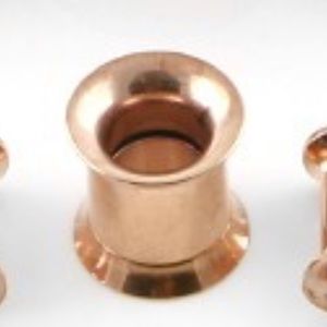 Gold Double Flare Tunnel Plugs